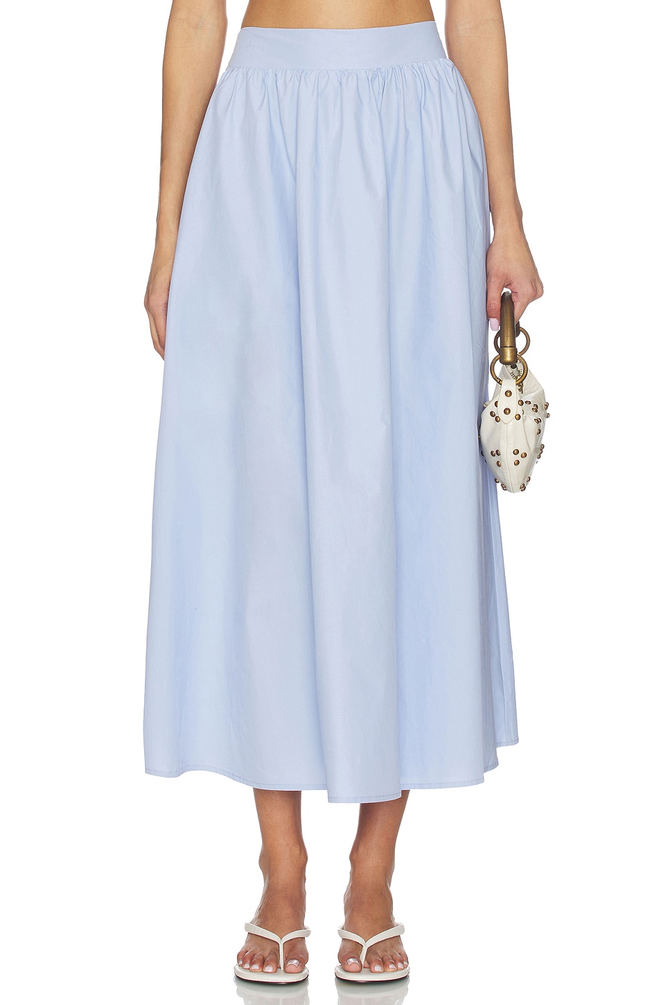Poplin Midi Skirt