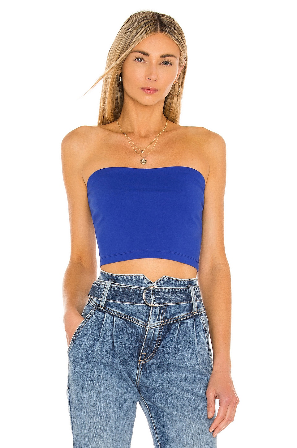 Susana Monaco Strapless Crop Top in Night Star | REVOLVE