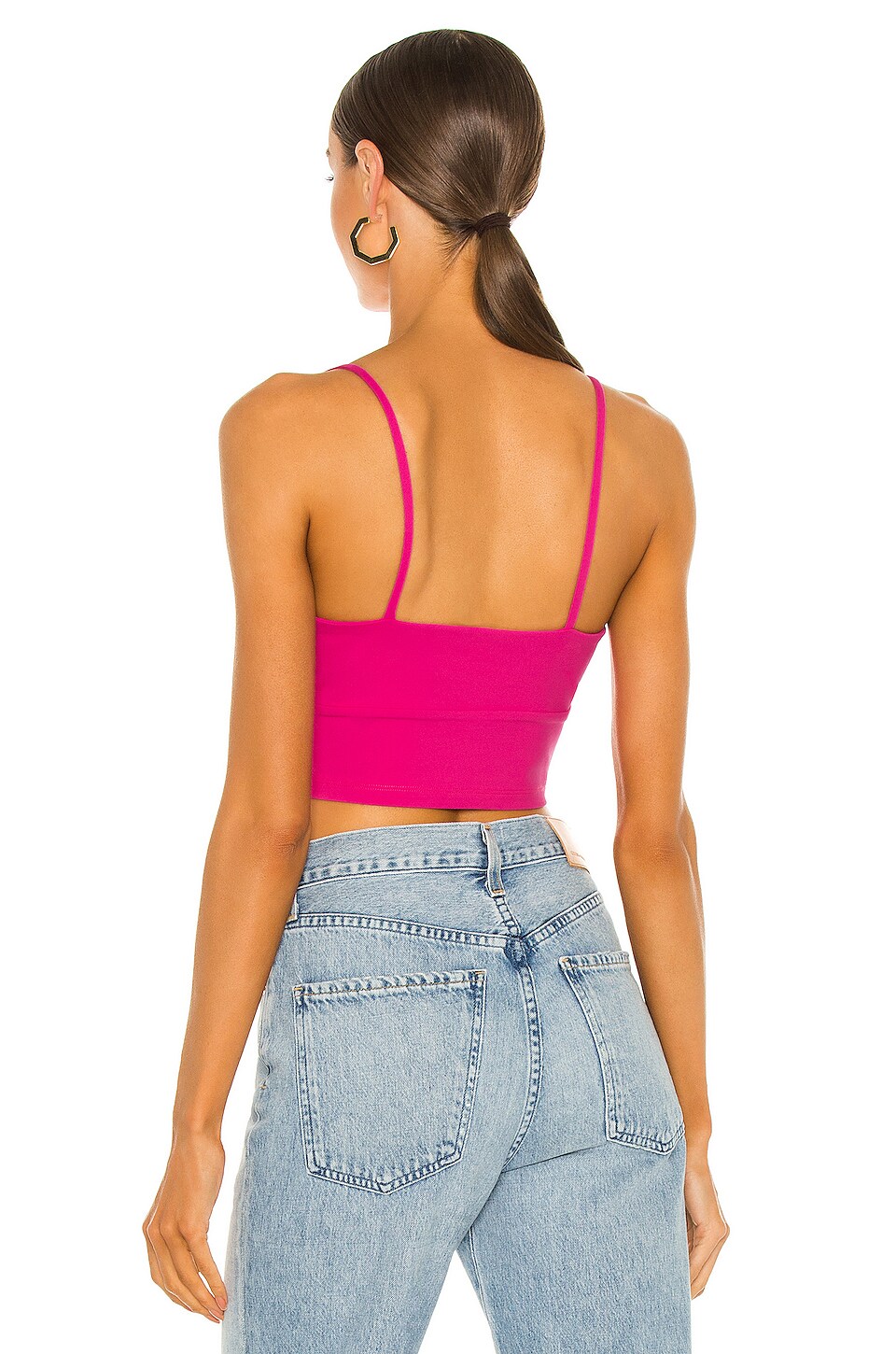 susana monaco wide strap crop top