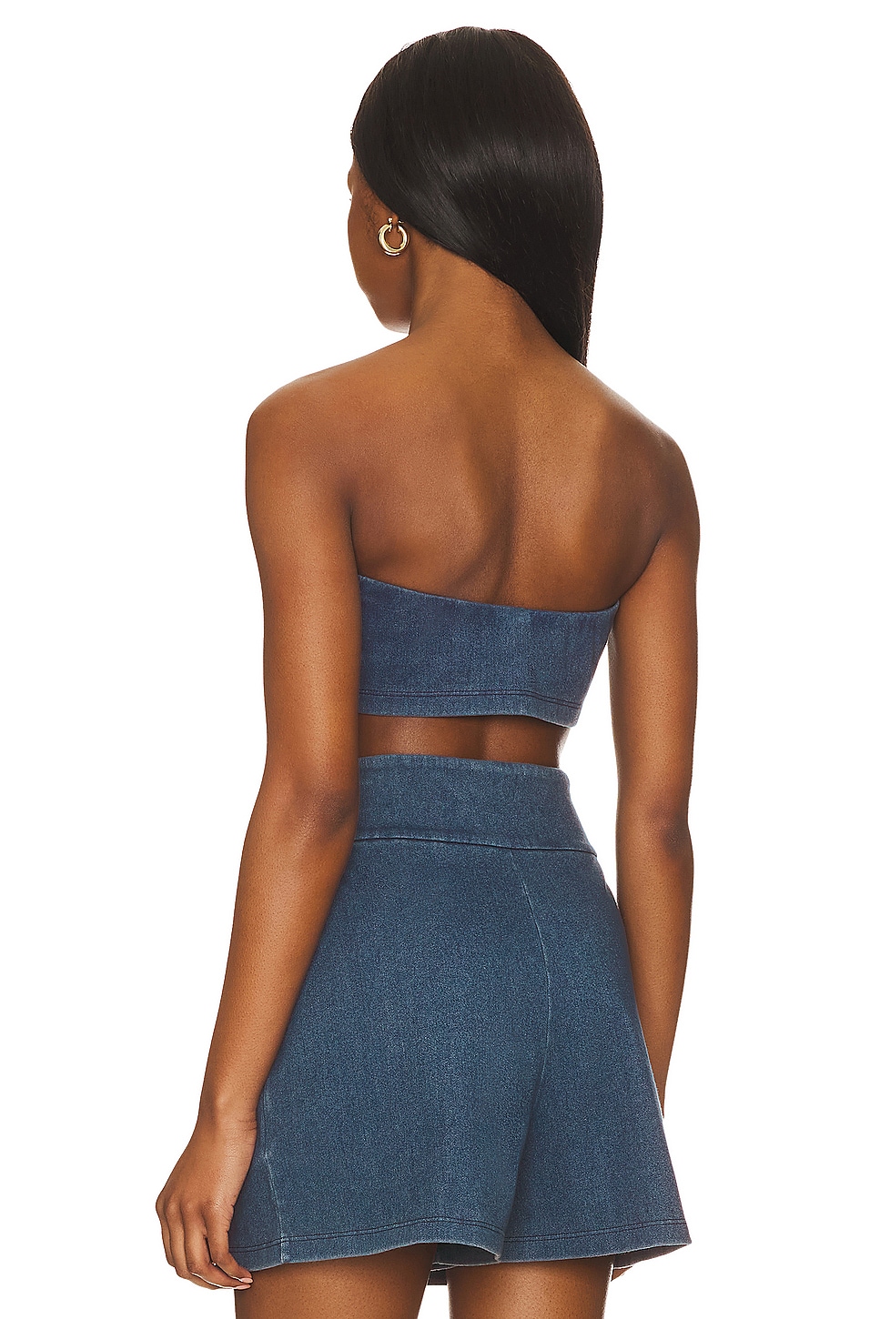 Susana Monaco Stretch Denim Micro Tube Top thumbnail