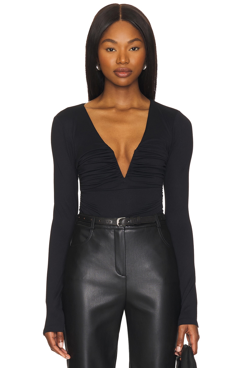 V-neck Long Sleeve Top
