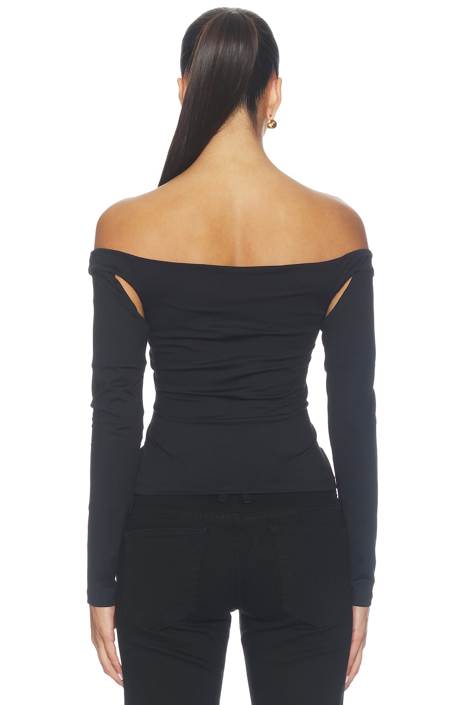 Susana Monaco Cross Over Longsleeve Top