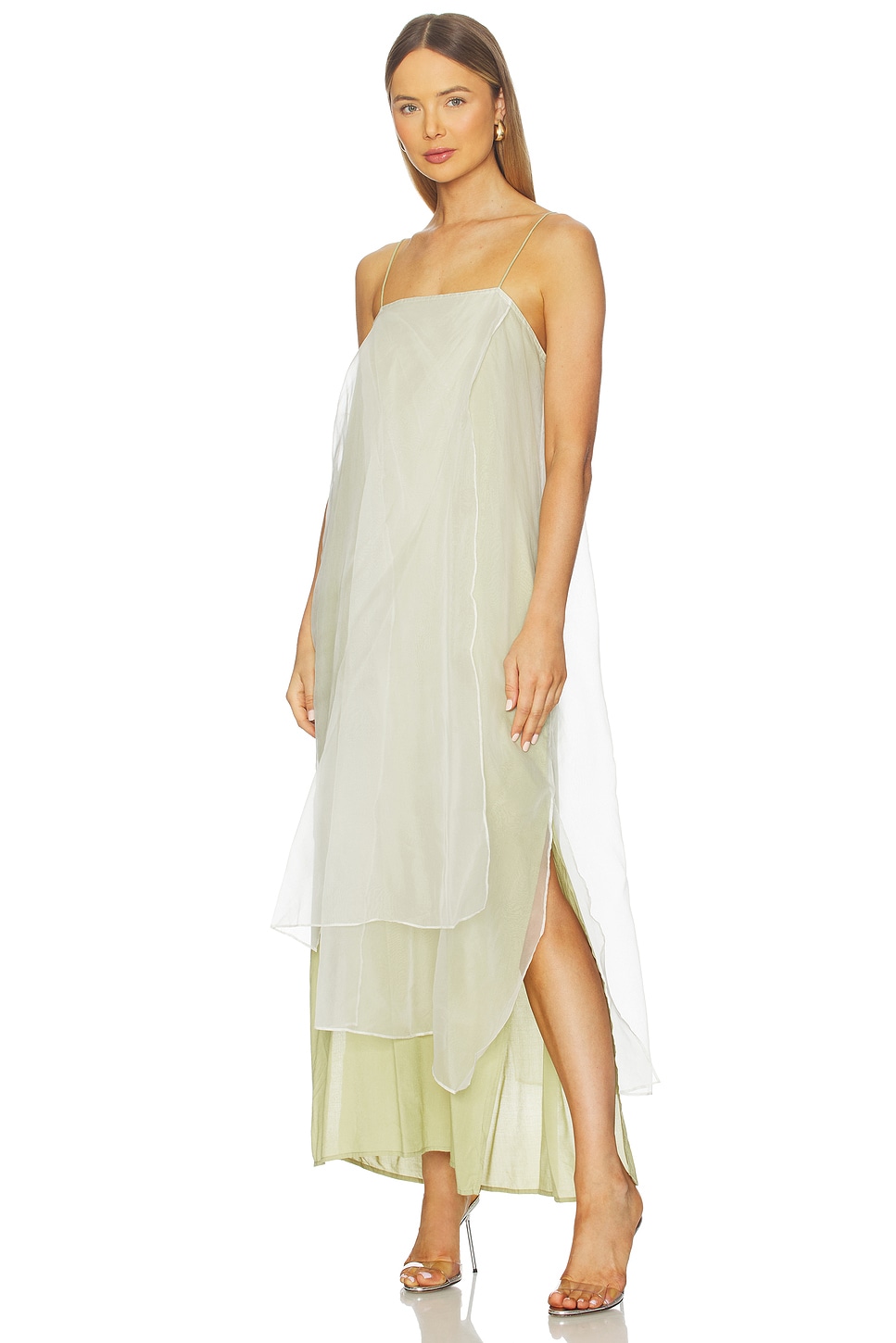 SWF x REVOLVE Sheer Slip Maxi Dress in Sage