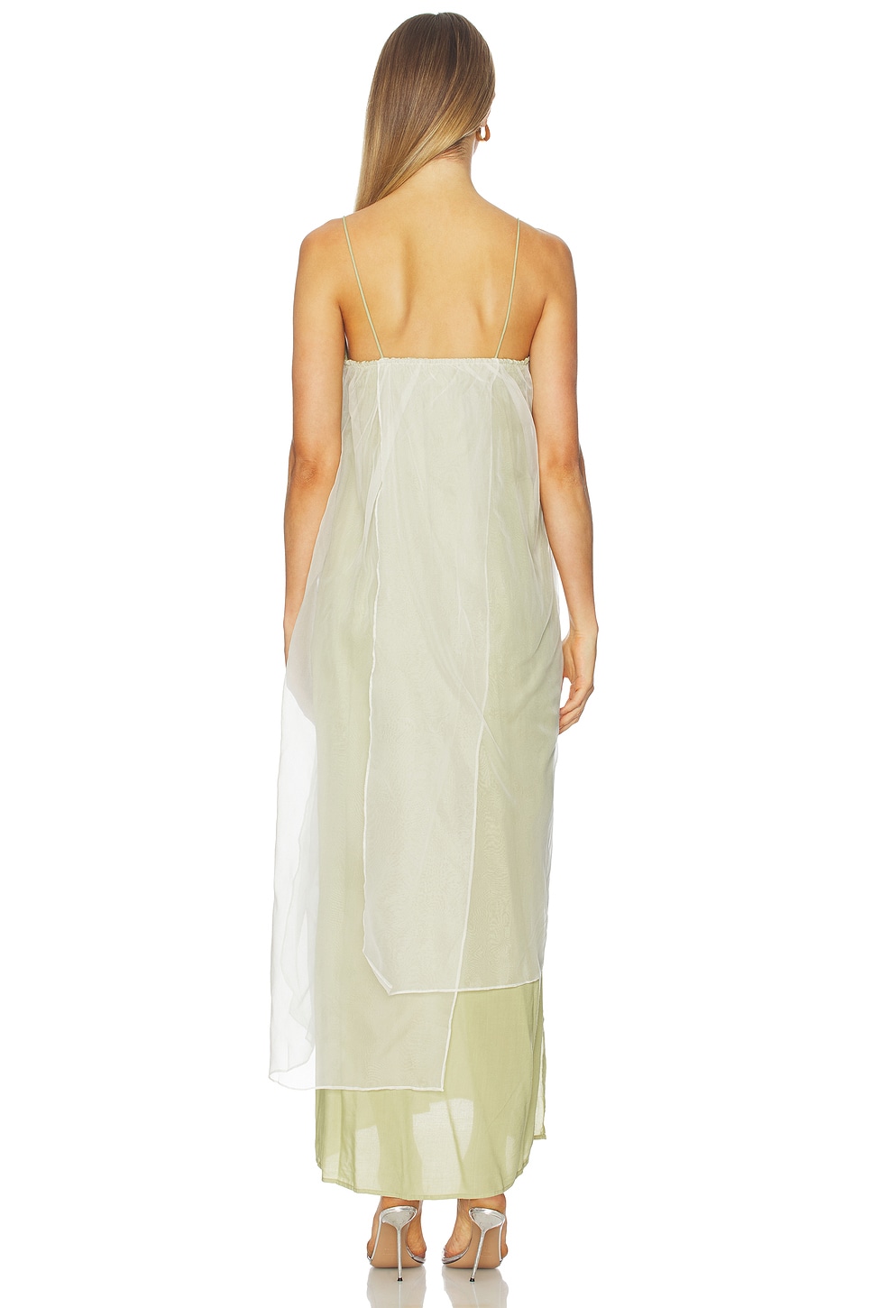 SWF x REVOLVE Sheer Slip Maxi Dress in Sage | REVOLVE