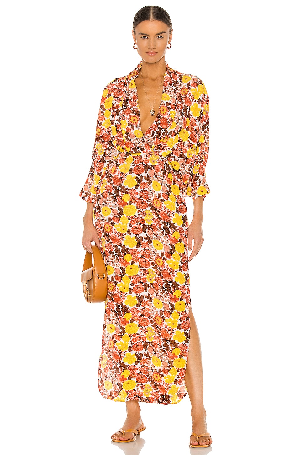 SWF Kleid mit tiefem Ausschnitt Femme Floral
