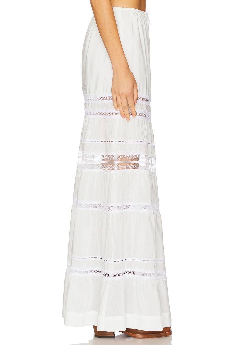 SWF Tiered Lace Maxi Skirt
