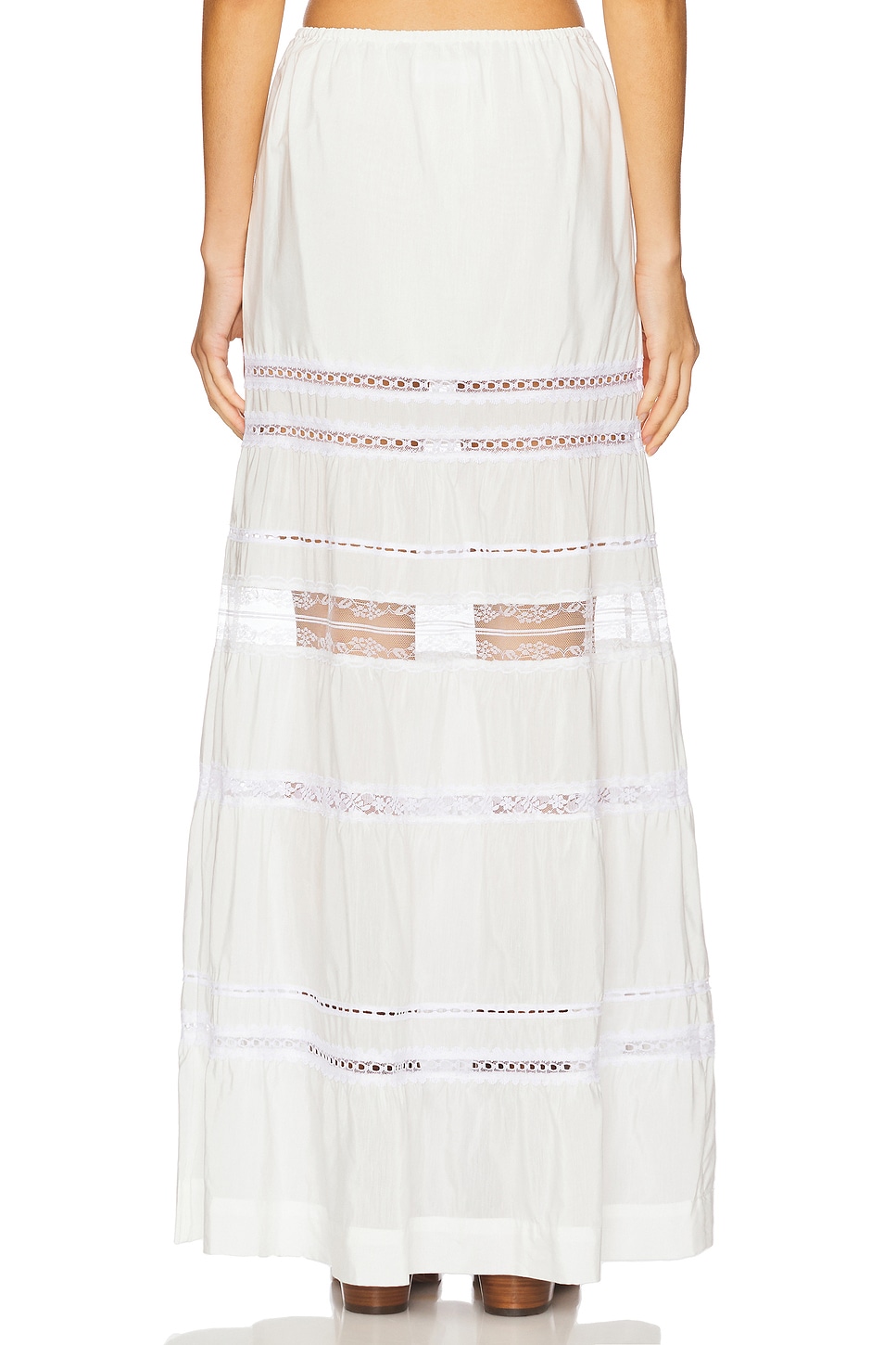 SWF Tiered Lace Maxi Skirt