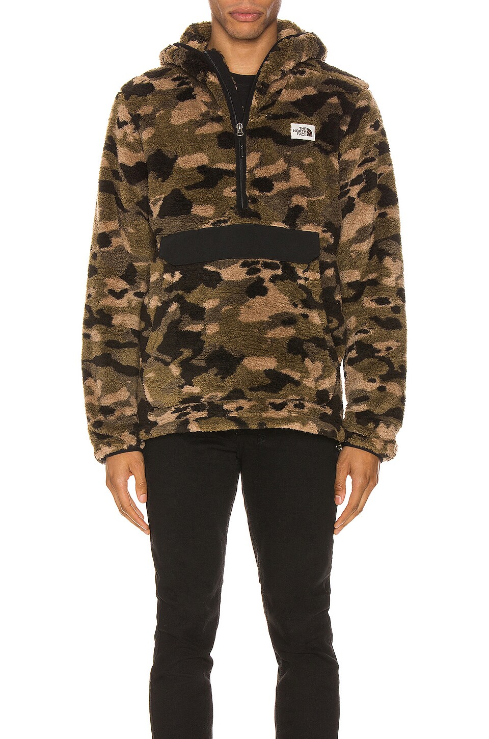 olive green north face hoodie