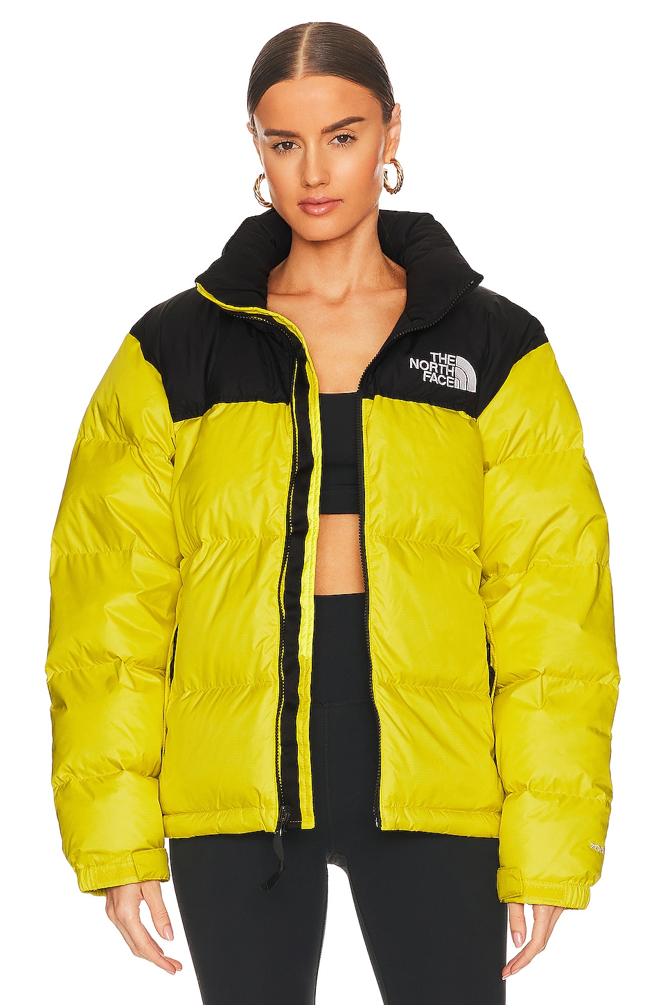 The North Face 1996 Retro Nuptse Jacket in Acid Yellow | REVOLVE