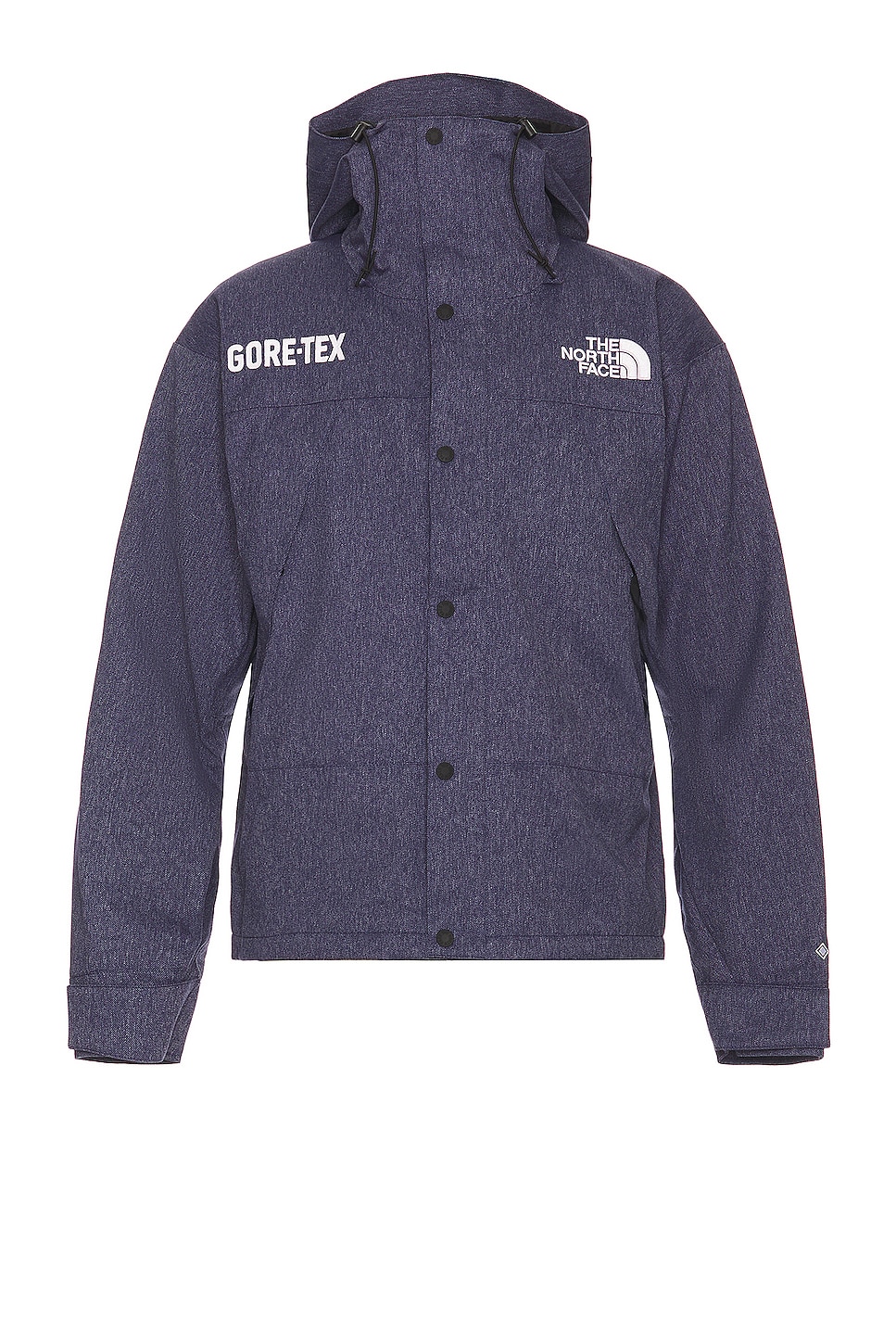 The North Face Gtx Mountain Jacket in Denim Blue & Tnf Black