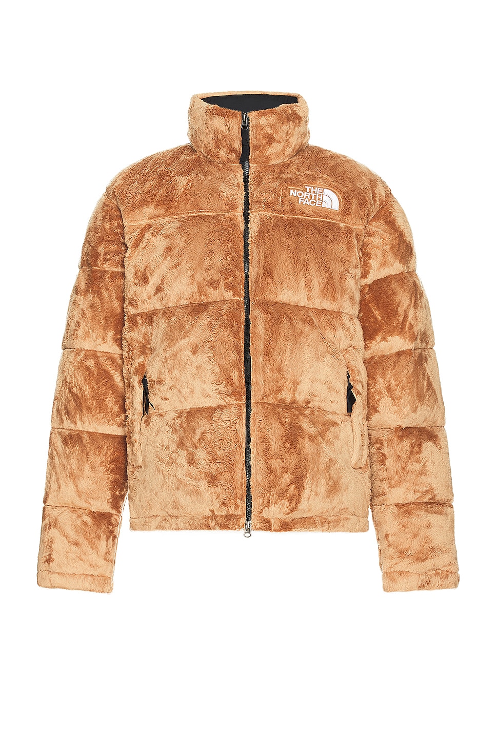 The North Face Versa Velour Nuptse In Almond Butter in Almond 