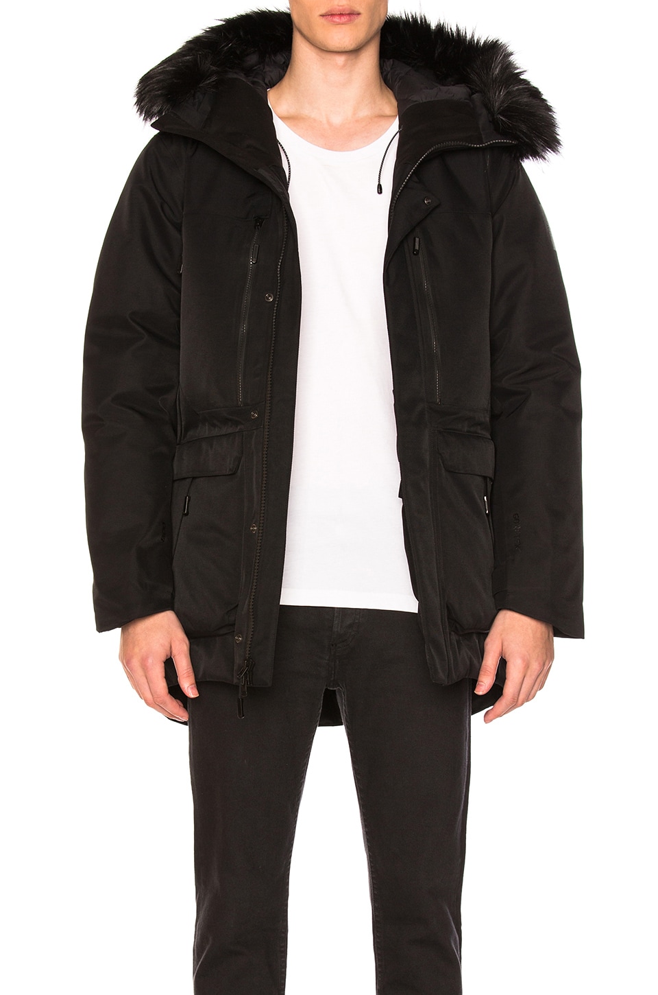The North Face Cryos Expedition GTX Parka With Faux Fur Trim in TNF ...