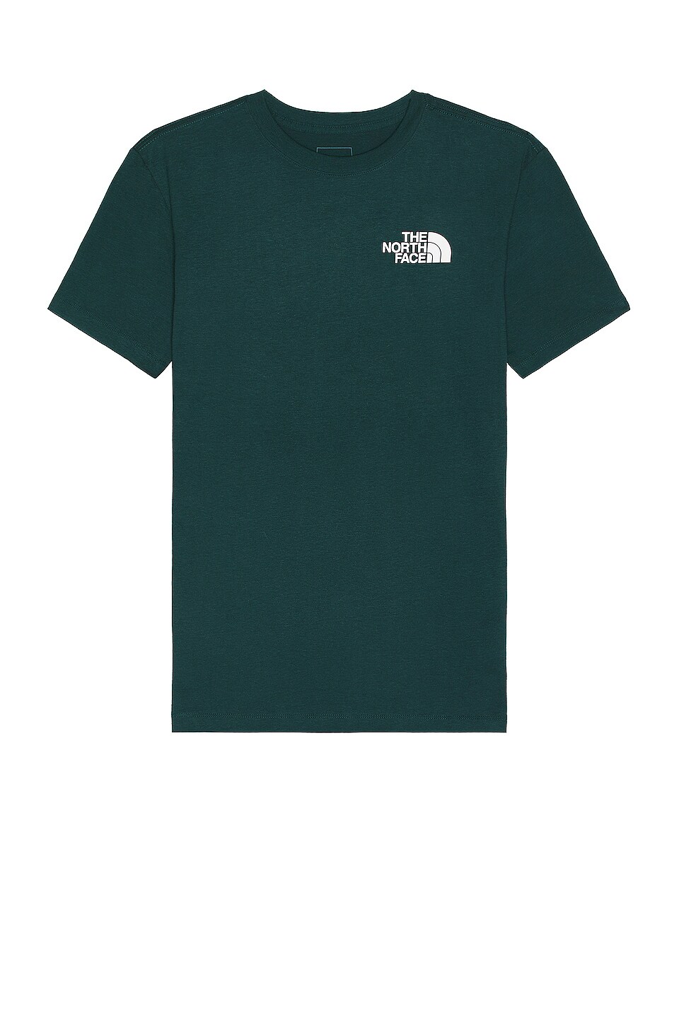 The North Face Short Sleeve Printed Box NSE Tee in Ponderosa Green Medium Icon Plaid Print