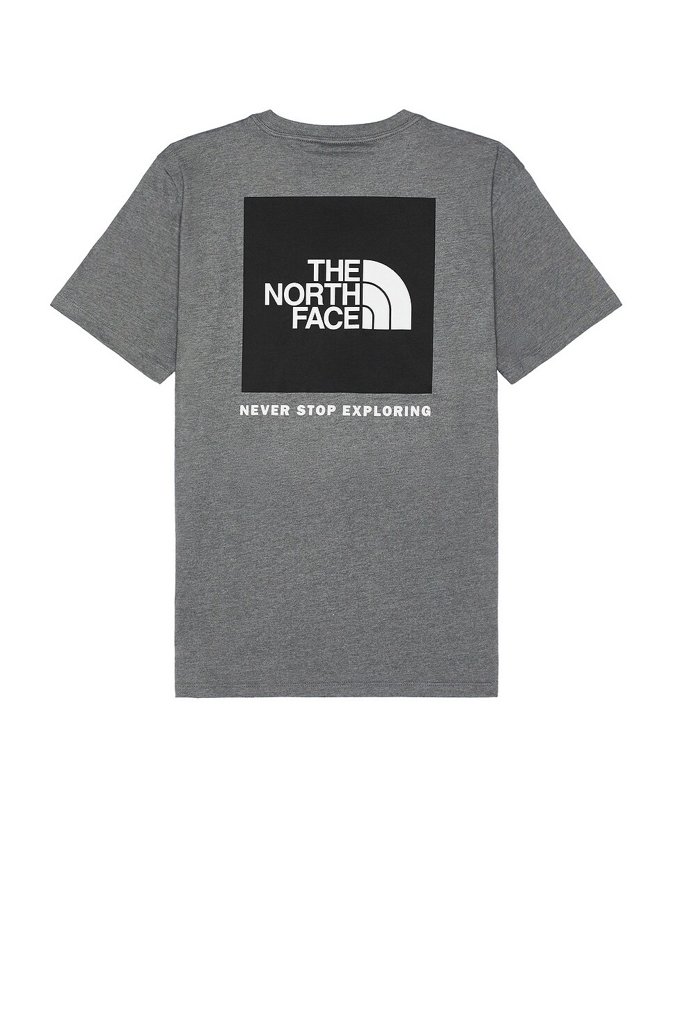 The North Face Box Nse Tee in Tnf Medium Grey Heather & Tnf