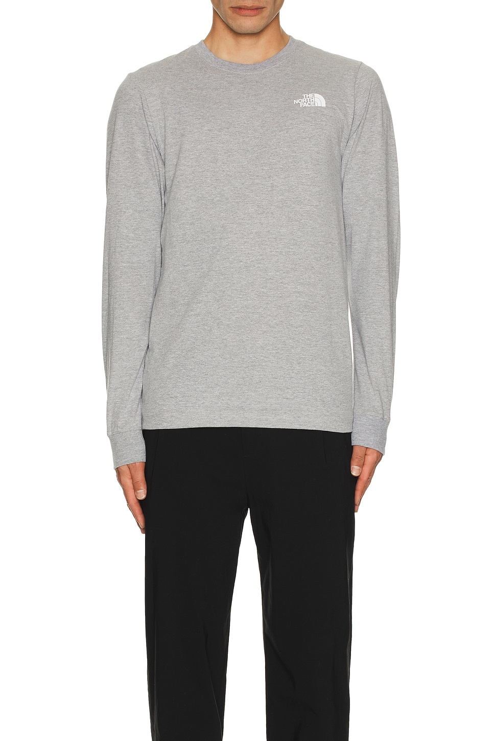 The North Face Long Sleeve Box NSE Tee in TNF Pale Grey