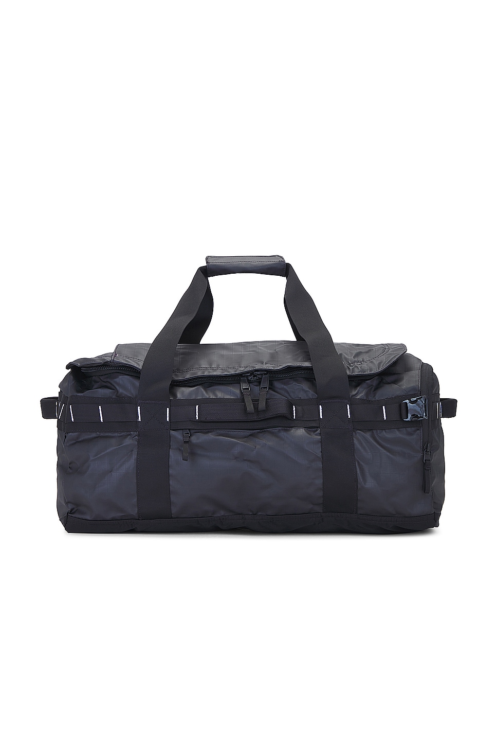 The North Face Base Camp Voyager Duffel in TNF Black TNF White REVOLVE