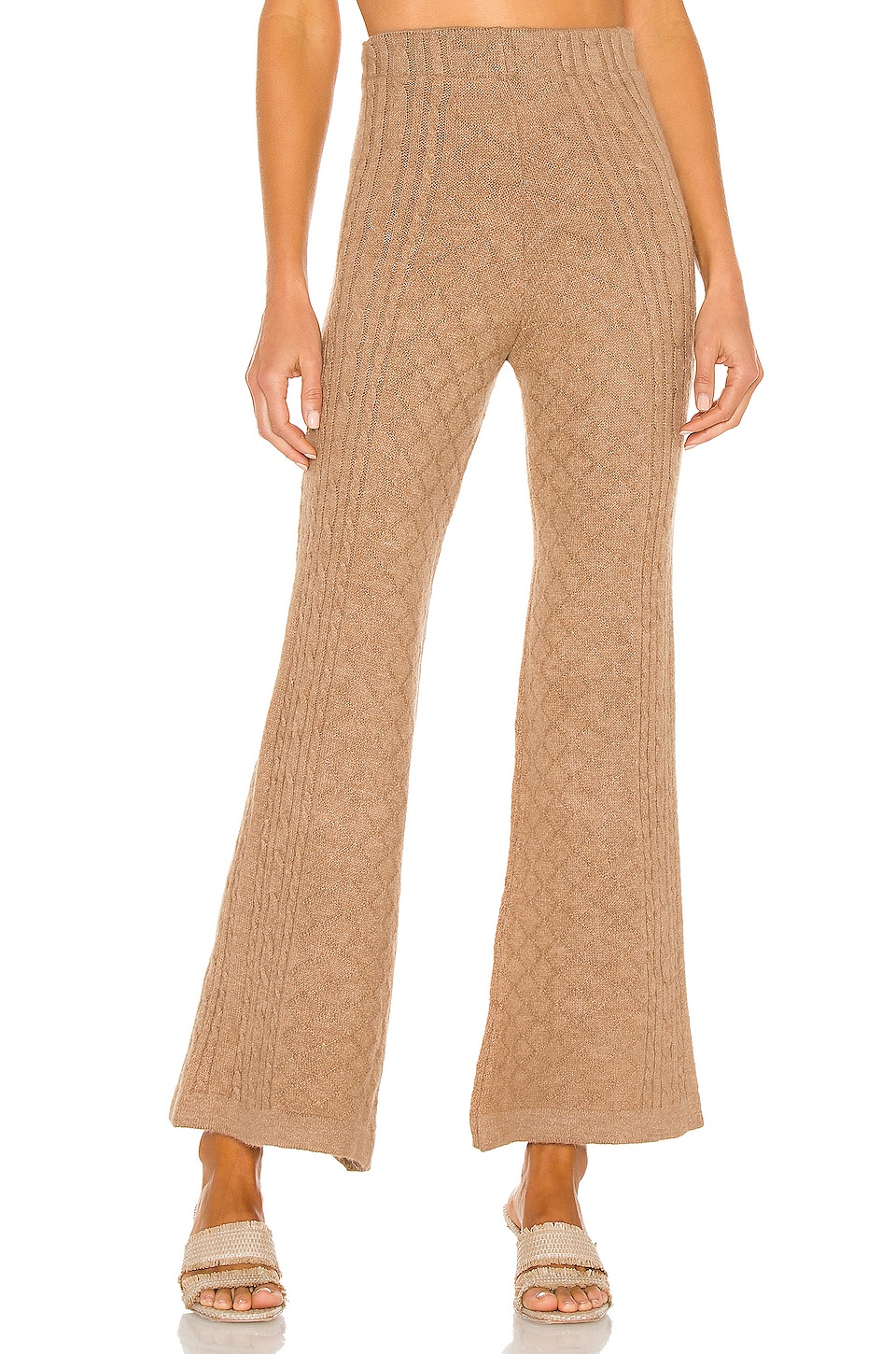 Tach Clothing Agafia Knit Pant in Light Brown REVOLVE