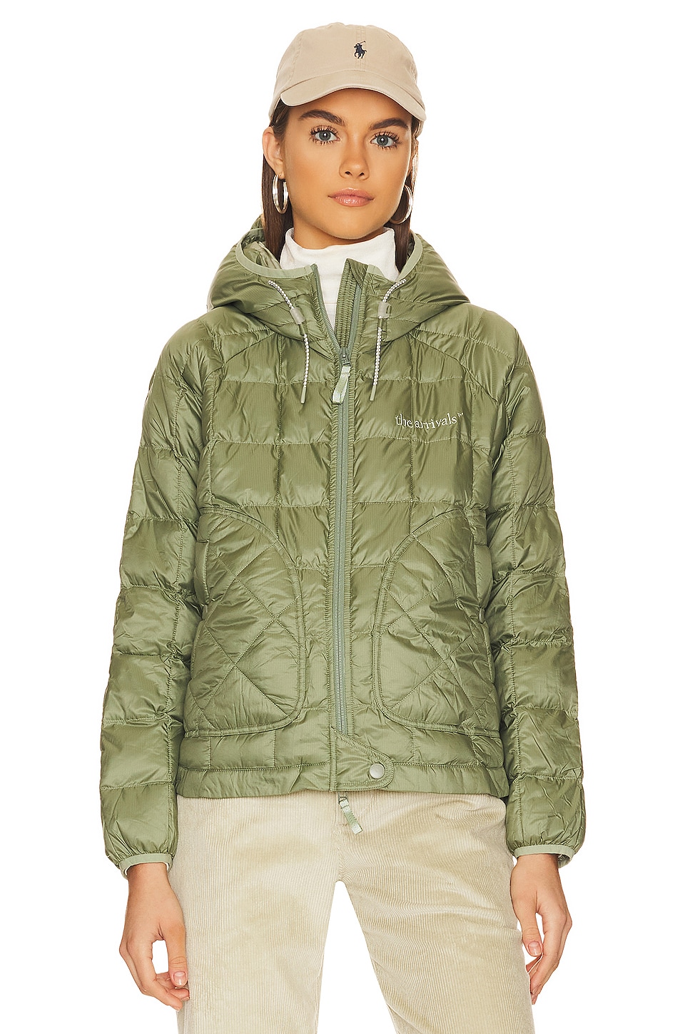 The Arrivals Haelo Hoodie Jacket in Moss