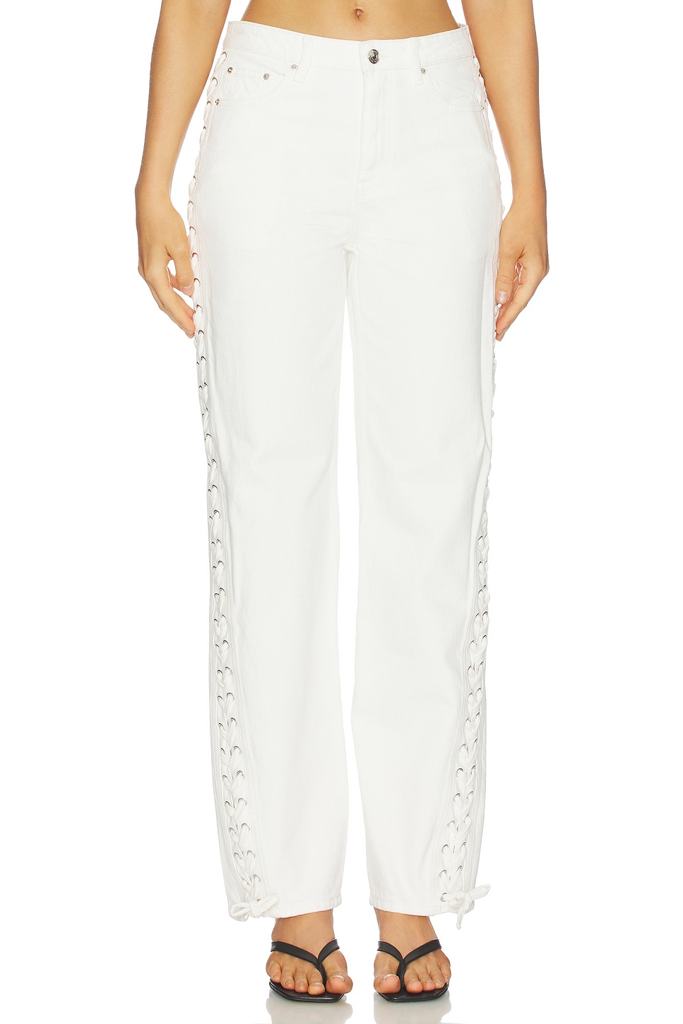 Loose Fit Laced Jeans