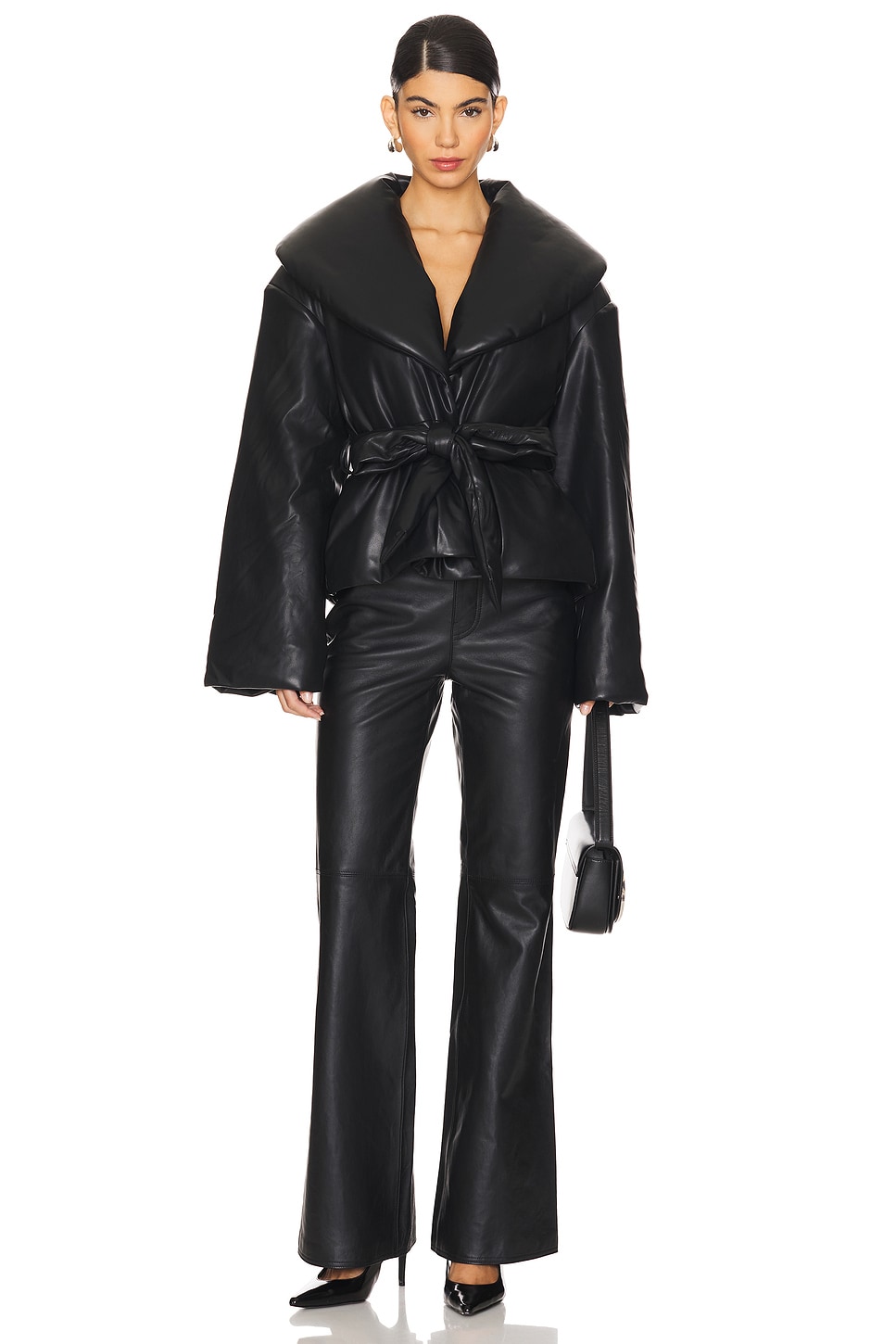 Belted Puffer Jacket - Thumbnail 4