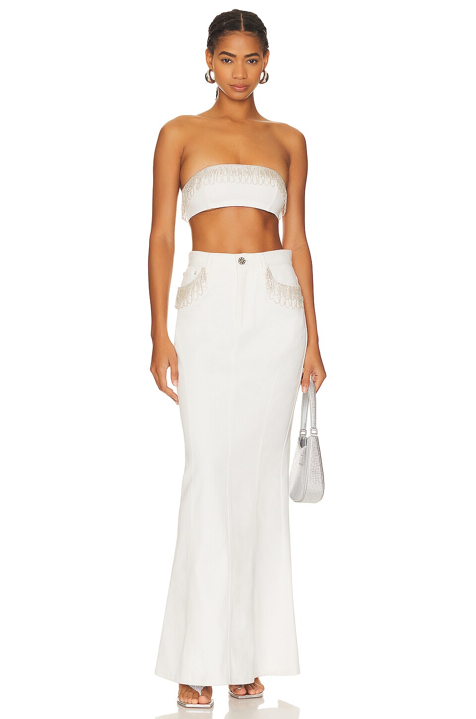 Rotate Embellished Maxi Skirt thumbnail