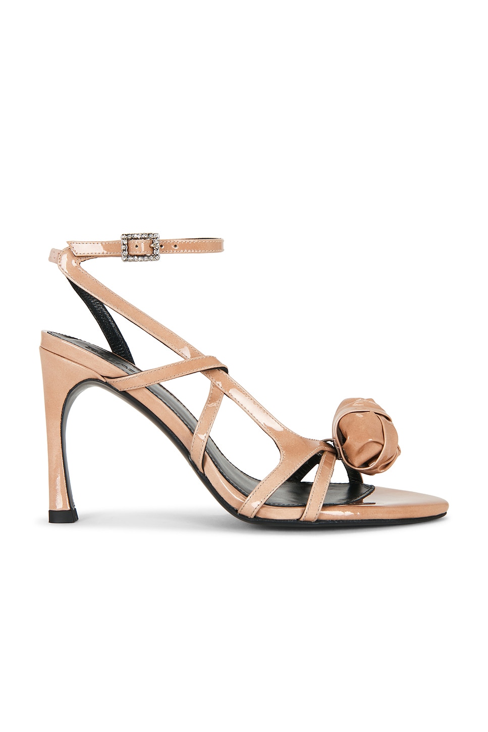 High Heel Patent Leather Sandal