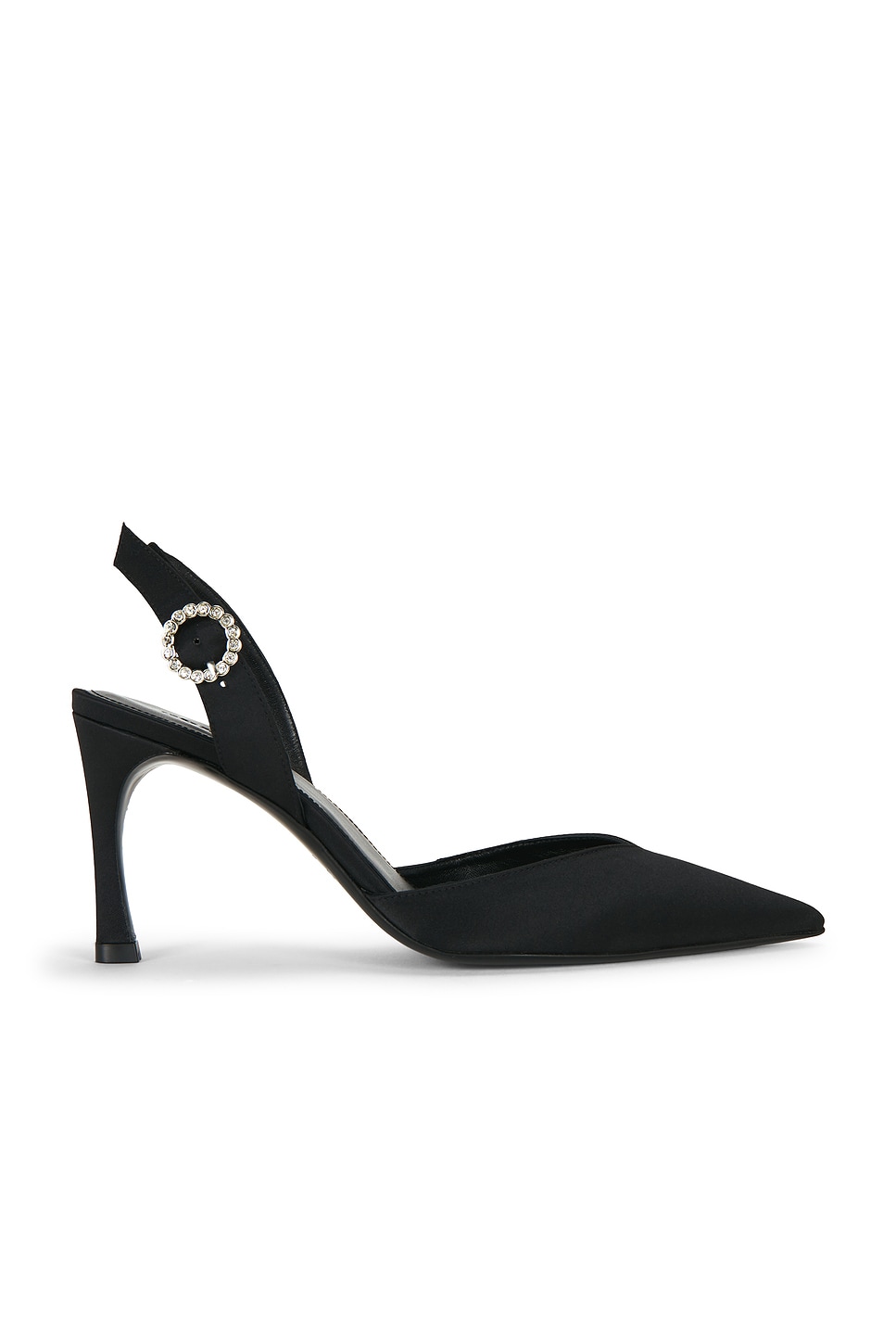 Slingback High Heel Satin Pump