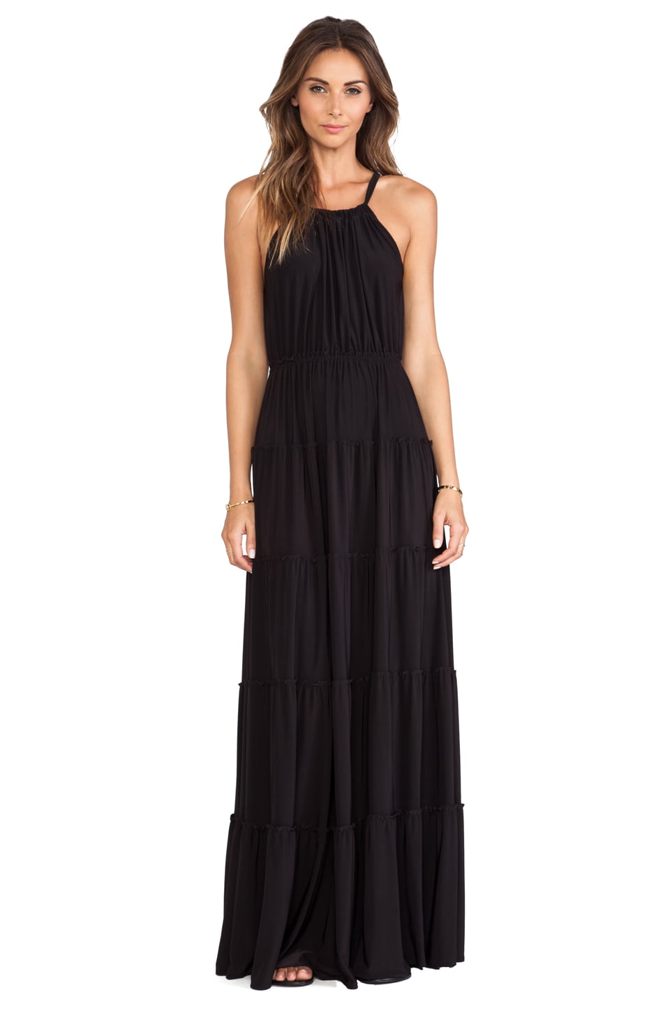 casual tiered maxi dress