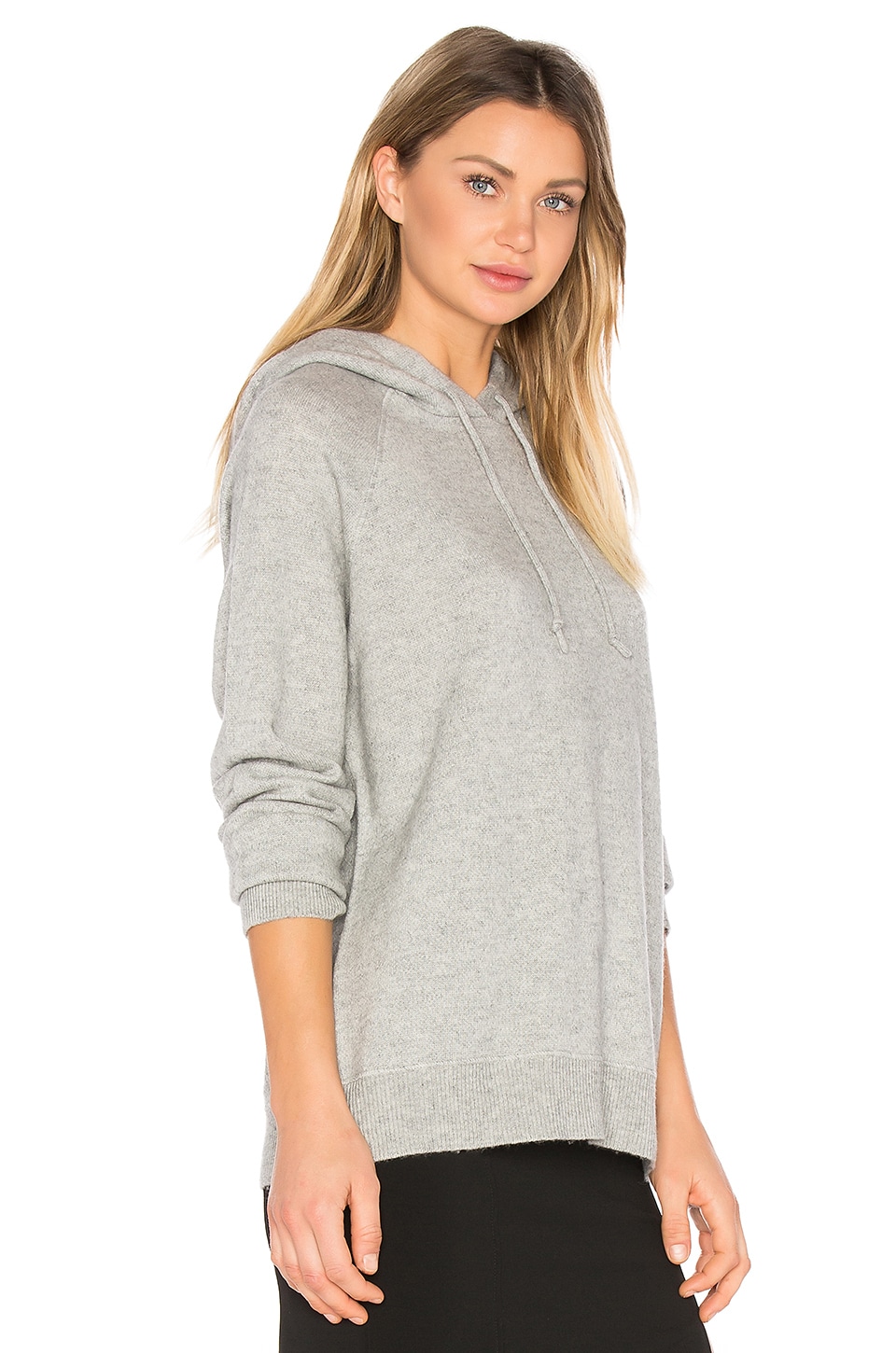 T BY ALEXANDER WANG Birdseye Knit Raglan Hoodie in Heather Grey | ModeSens