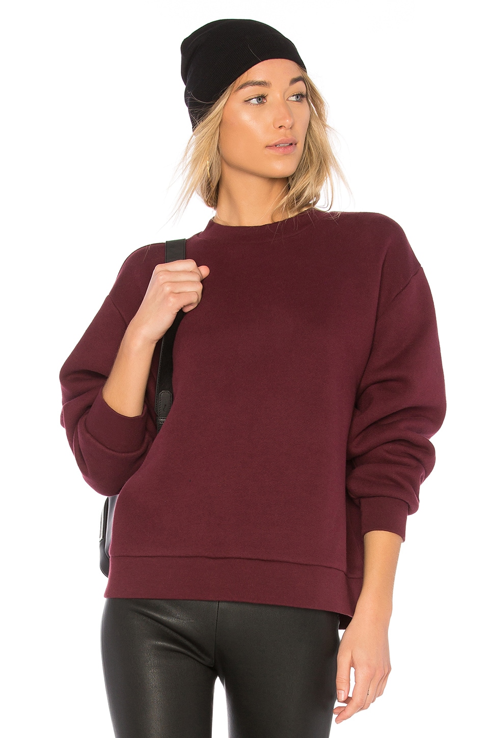 alexander wang dense fleece sweatshirt