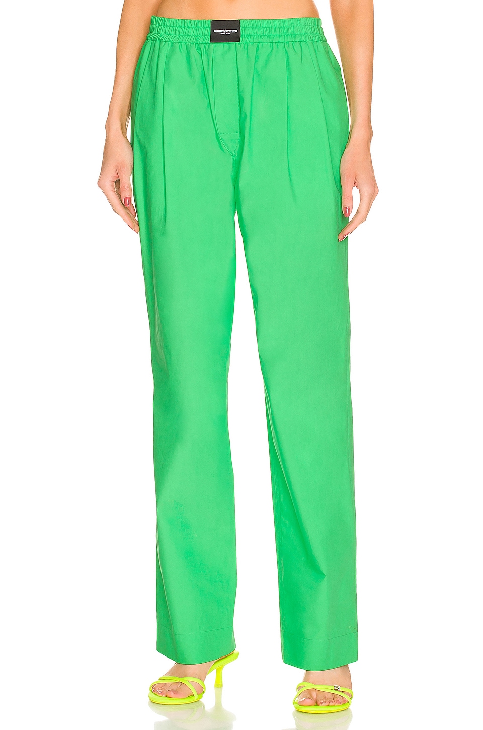 T by Alexander Wang Boxer Pant in Neon Kelly | REVOLVE