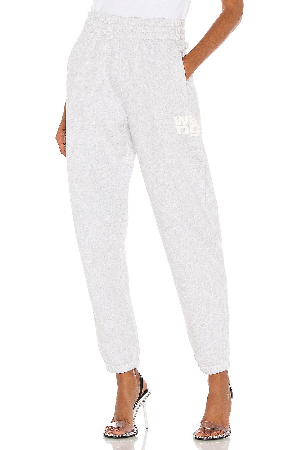 T by Alexander Wang Foundation Terry Classic Sweatpant White