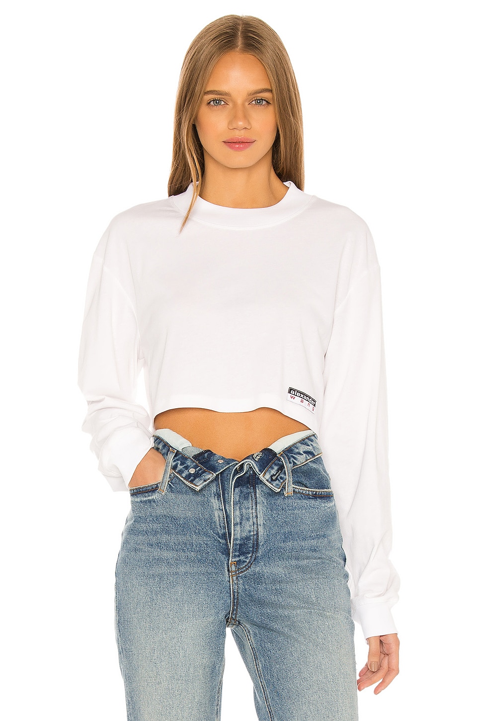 Alexander Wang Wash & Go Cropped Top in White | REVOLVE