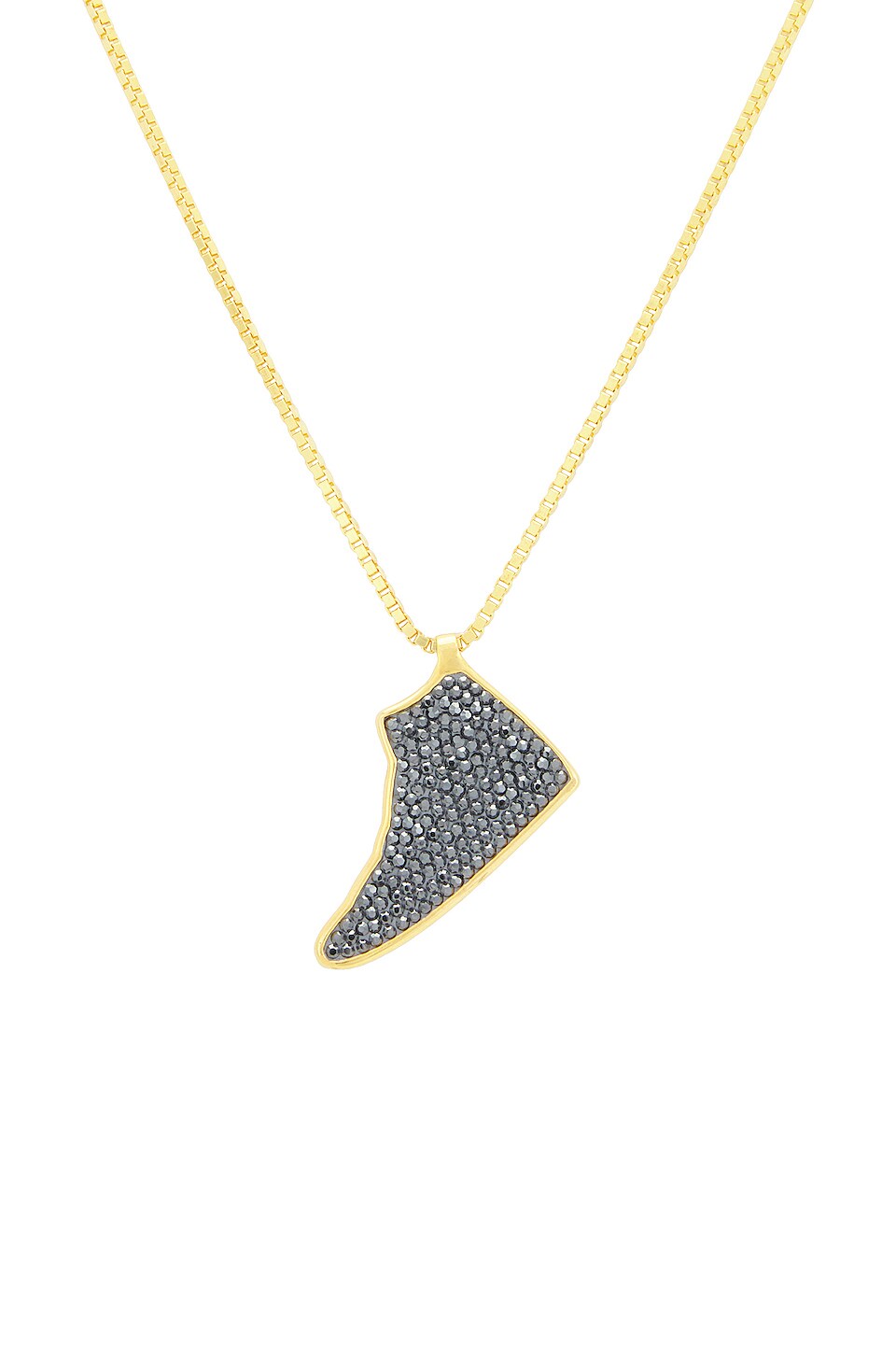 The Dan Life Iced Jordan Black Panther Necklace in Black