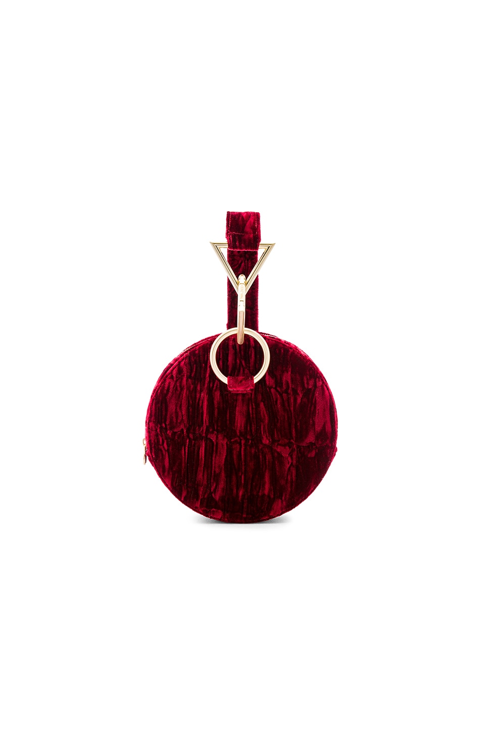 crushed velvet clutch bag
