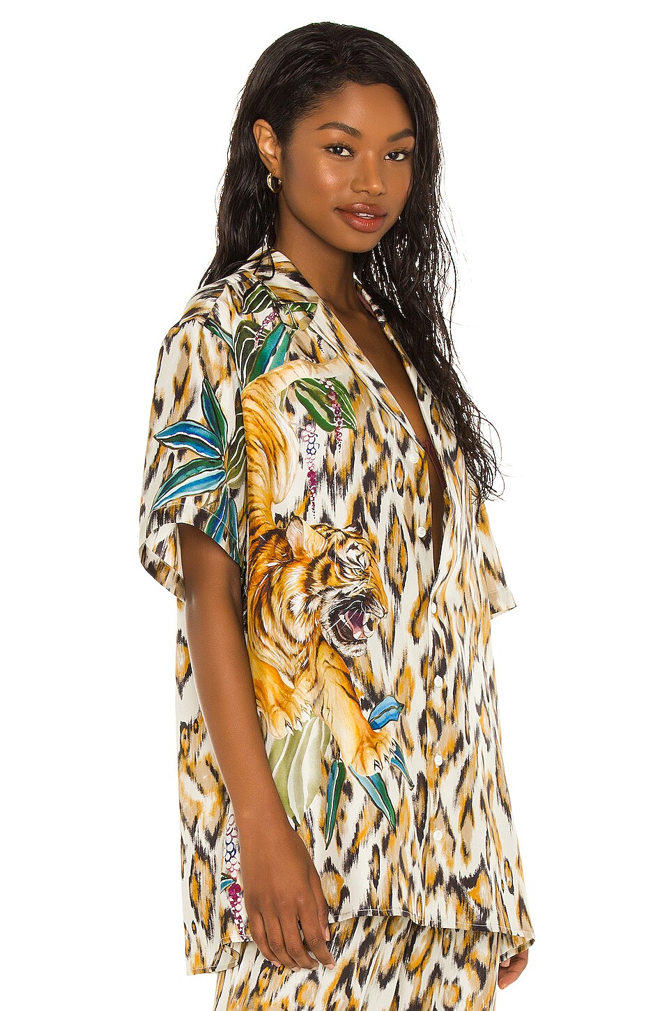 Tell Your Friends Oversized Shirt in Tristan Print