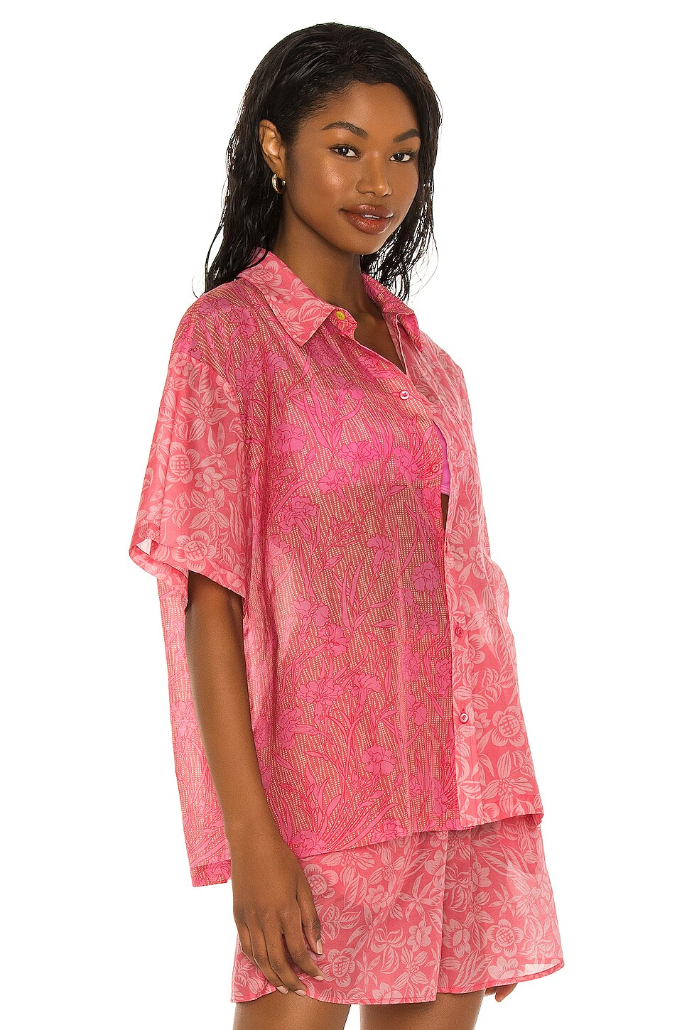 Tell Your Friends Boxy Shirt in Gael Print