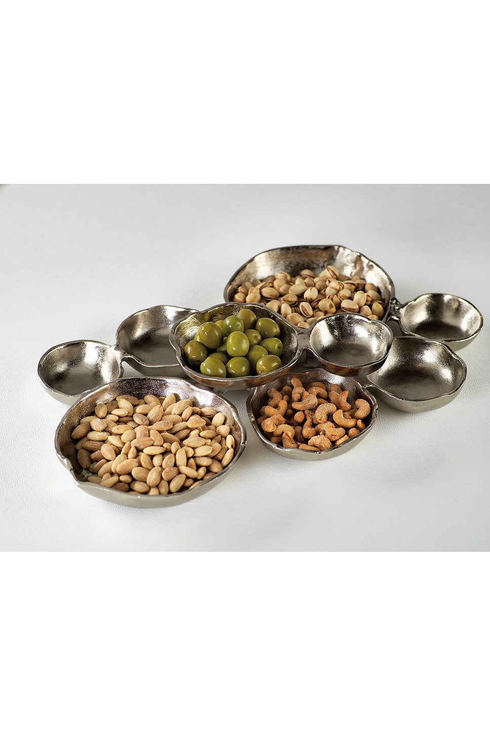 Nine Round The Favorites Cluster Of Nine Round Serving Bowls in Nickel | REVOLVE