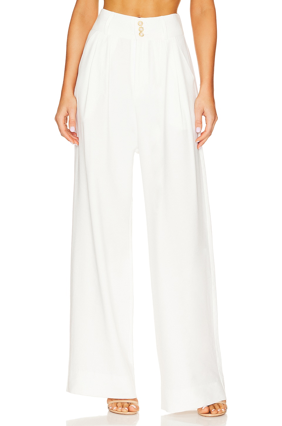 The Femm Fiona Pant in White | REVOLVE