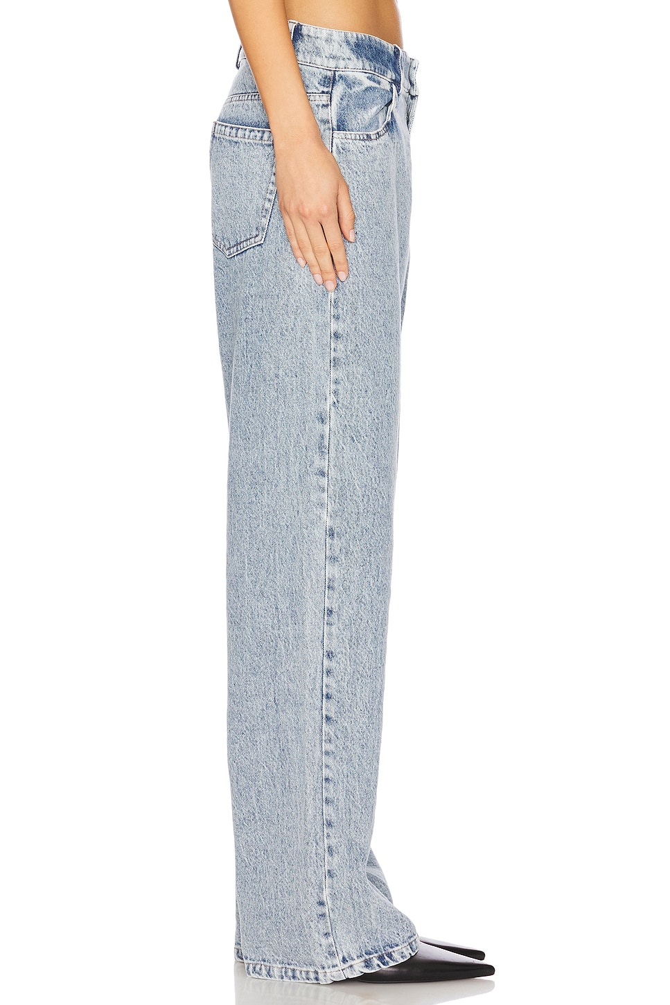 Tanner Fletcher Sid Lace Loop Straight Leg Jeans in Vintage Wash | REVOLVE