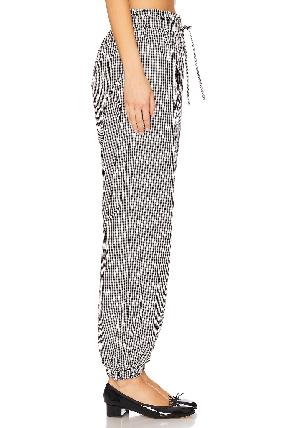 Kennedy Ruffle Gingham Track Pant - Thumbnail 3