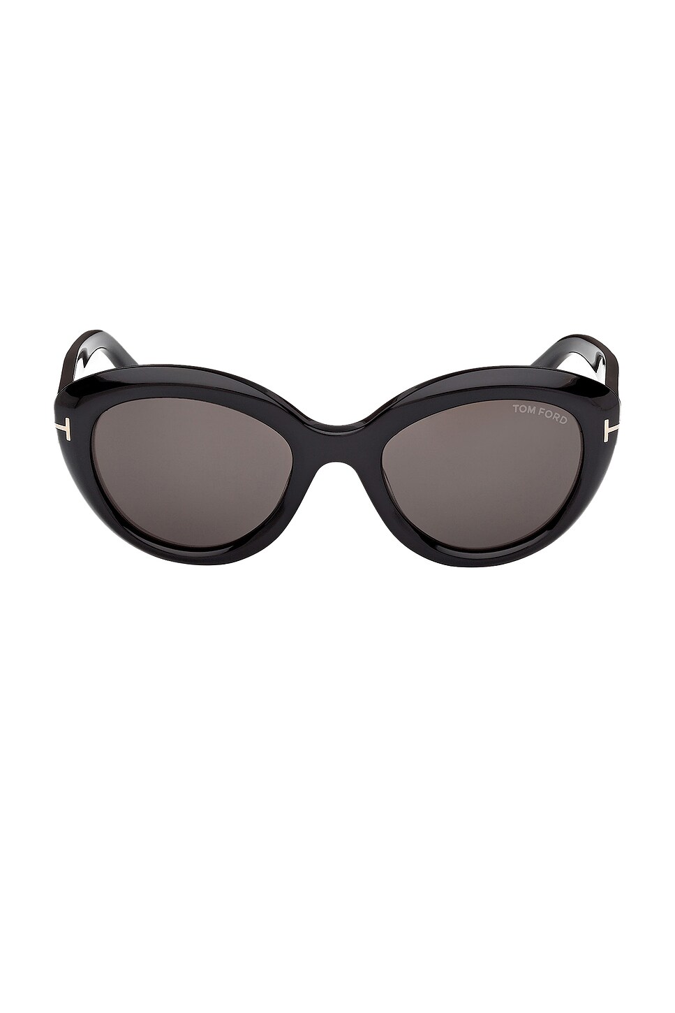 Tom Ford Glossy Black Cat-Eye Sunglasses Tom Ford Icon Collection TI0024/S 01A Sunglasses - US main image 2