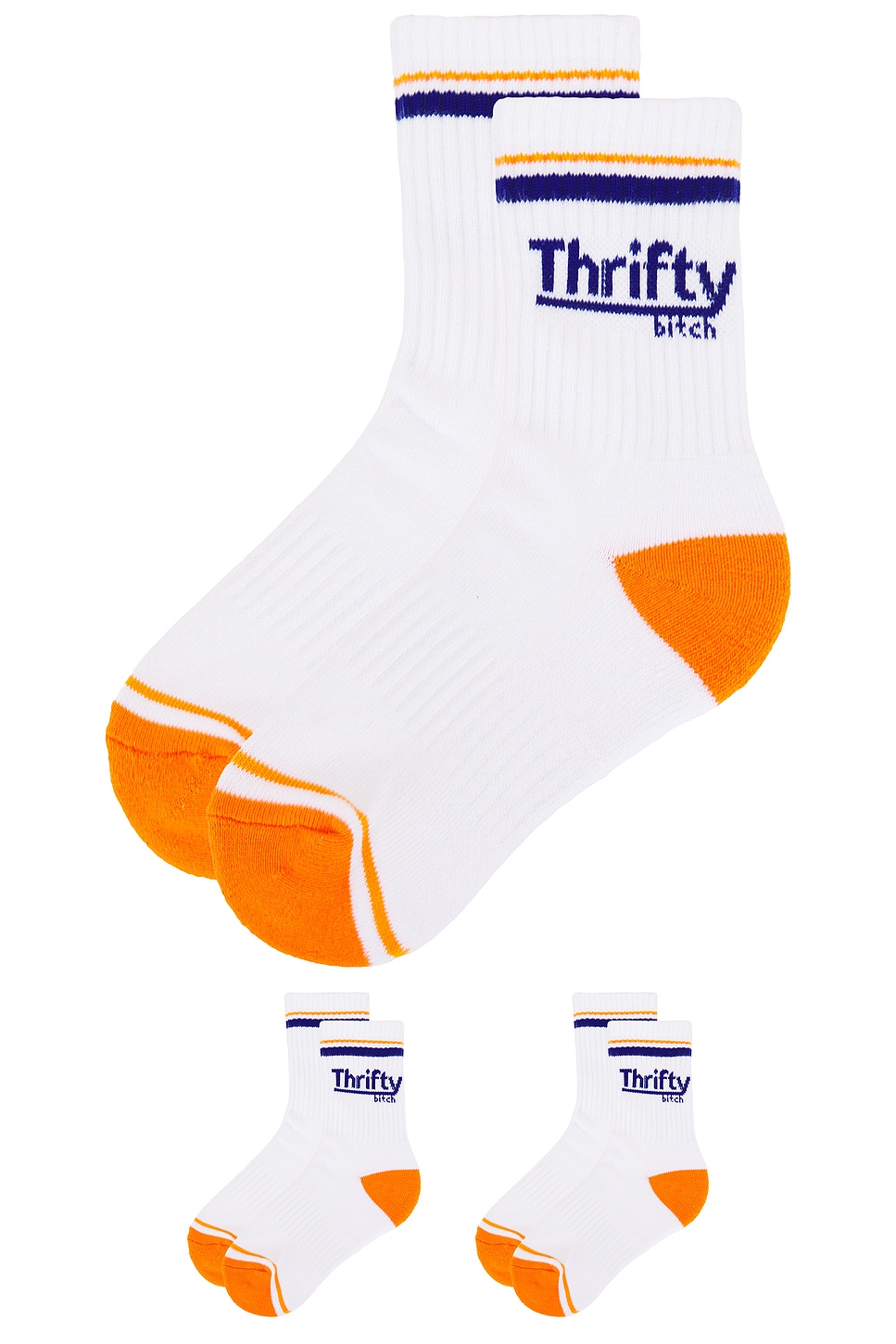 Thrifty Bitch 2 Pack Crew Socks - Thumbnail 2
