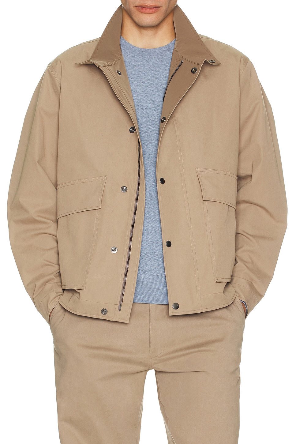 Theory Utility Jacket in Feather | REVOLVE