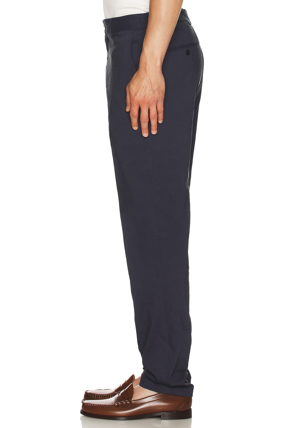 Stretch Linen Curtis Pant - Thumbnail 4