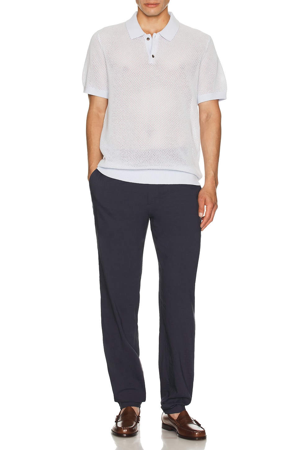 Stretch Linen Curtis Pant - Thumbnail 5