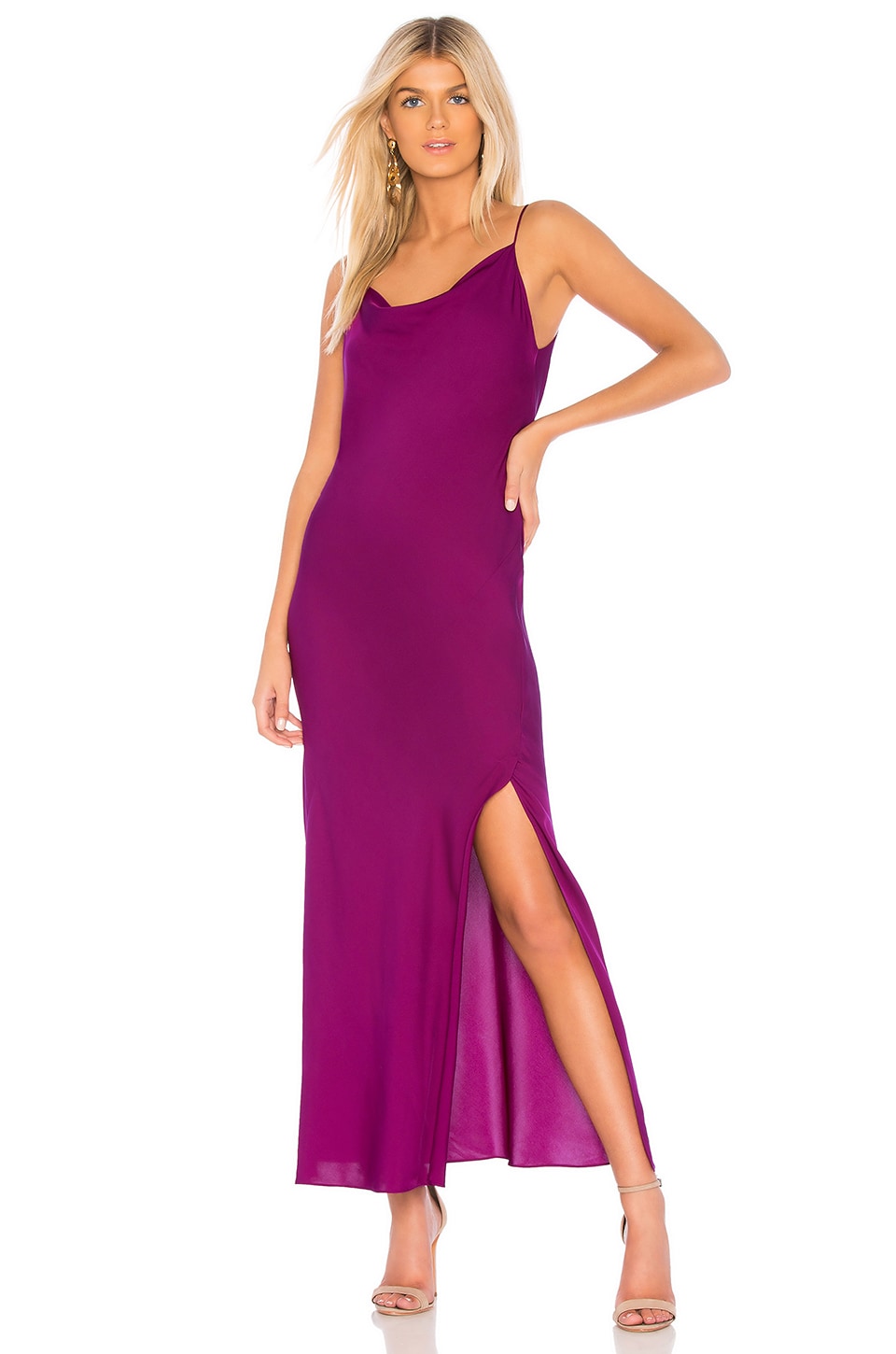 Theory Draped Back Maxi in Electric 