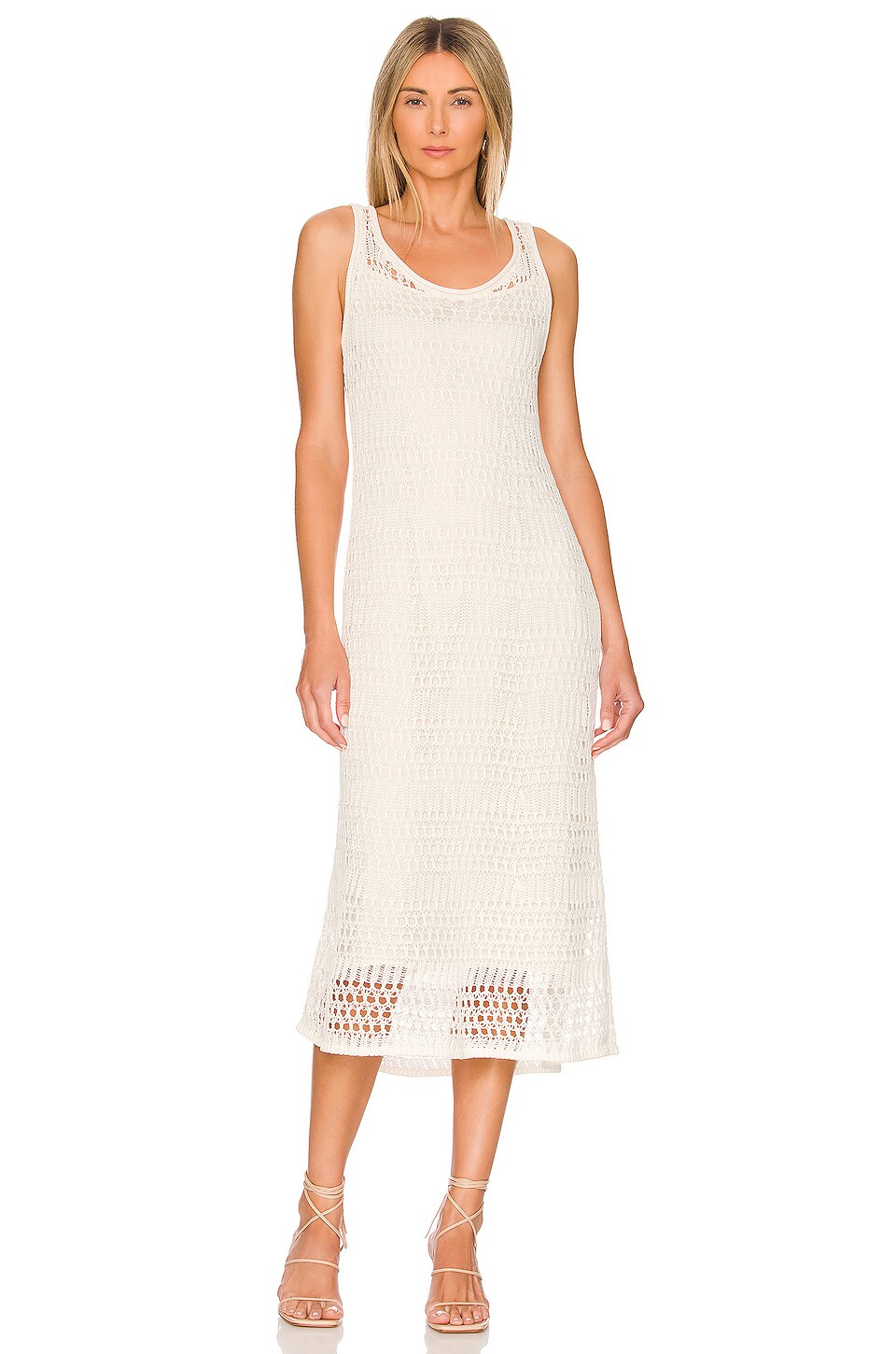 Theory Lace Dress in Ivory