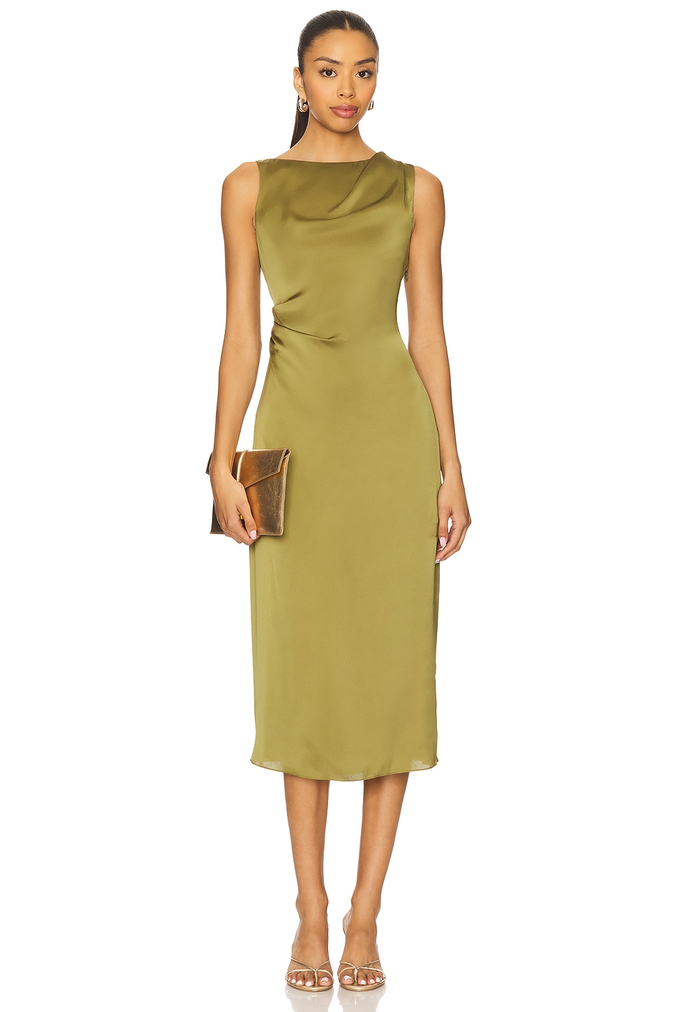 Shoulder Drape Dress