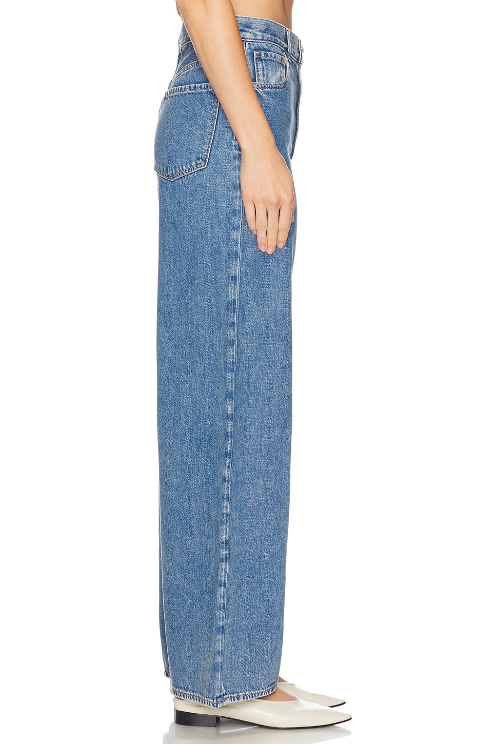 Theory High Waist Wide Leg Jean
